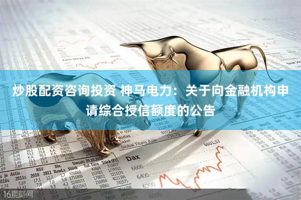 炒股配资咨询投资 神马电力：关于向金融机构申请综合授信额度的公告